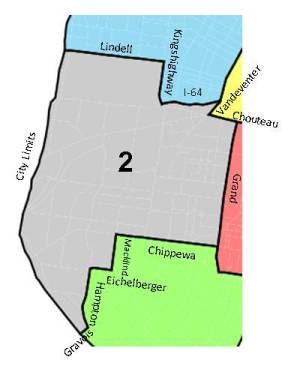 Outline of District 2 Boundaries